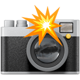 Camera with Flash Emoji, Apple style