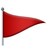 Triangular Flag Emoji, Apple style