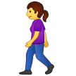 Woman Walking Emoji, Samsung style