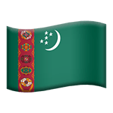 Flag: Turkmenistan Emoji, Apple style