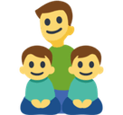 Family: Man, Boy, Boy Emoji, Facebook style