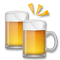 Clinking Beer Mugs Emoji, LG style