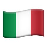 Flag: Italy Emoji, Apple style