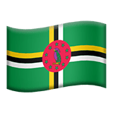 Flag: Dominica Emoji, Apple style