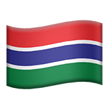 Flag: Gambia Emoji, Apple style