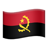 Flag: Angola Emoji, Apple style