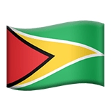 Flag: Guyana Emoji, Apple style