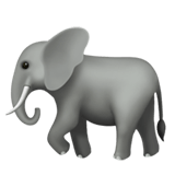 Elephant Emoji, Apple style