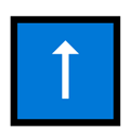 Up Arrow Emoji, Microsoft style