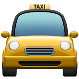 Oncoming Taxi Emoji, Apple style