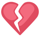 Broken Heart Emoji, Facebook style