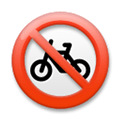 No Bicycles Emoji, LG style