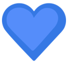 Blue Heart Emoji, Facebook style