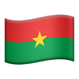 Flag: Burkina Faso Emoji, Apple style