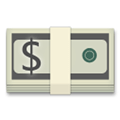 Dollar Banknote Emoji, LG style