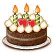Birthday Cake Emoji, Samsung style