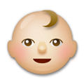 Baby Emoji with Medium-Light Skin Tone, LG style