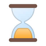 Hourglass Done Emoji, Google style