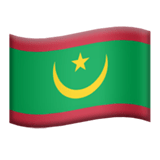 Flag: Mauritania Emoji, Apple style
