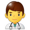 Man Health Worker Emoji, Samsung style