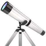 Telescope Emoji, Apple style