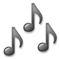 Musical Notes Emoji, LG style