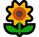 Sunflower Emoji, Microsoft style
