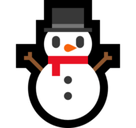 Snowman Without Snow Emoji, Microsoft style