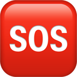 Sos Button Emoji, Apple style