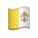 Flag: Vatican City Emoji, Apple style