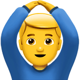 Man Gesturing Ok Emoji, Apple style