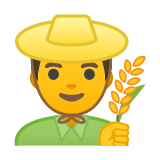 Man Farmer Emoji, Google style