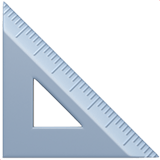 Triangular Ruler Emoji, Apple style