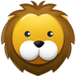 Lion Face Emoji, Samsung style