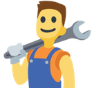 Man Mechanic Emoji, Facebook style