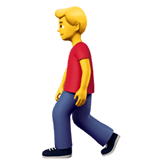 Man Walking Emoji, Apple style