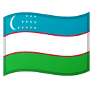 Flag: Uzbekistan Emoji, Microsoft style