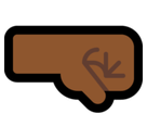 Right-Facing Fist Emoji with Medium-Dark Skin Tone, Microsoft style