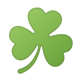 Shamrock Emoji, Google style