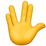 Vulcan Salute Emoji, Apple style