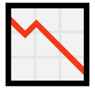Chart Decreasing Emoji, Microsoft style