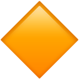 Large Orange Diamond Emoji, Apple style