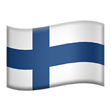 Flag: Finland Emoji, Apple style