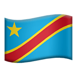 Flag: Congo - Kinshasa Emoji, Apple style