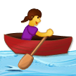 Woman Rowing Boat Emoji, Samsung style