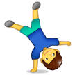 Person Cartwheeling Emoji, Samsung style