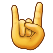 Sign of the Horns Emoji, Samsung style