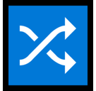Shuffle Tracks Button Emoji, Microsoft style