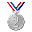 2nd Place Medal Emoji, Samsung style