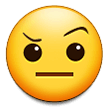 Face with Raised Eyebrow Emoji, Samsung style